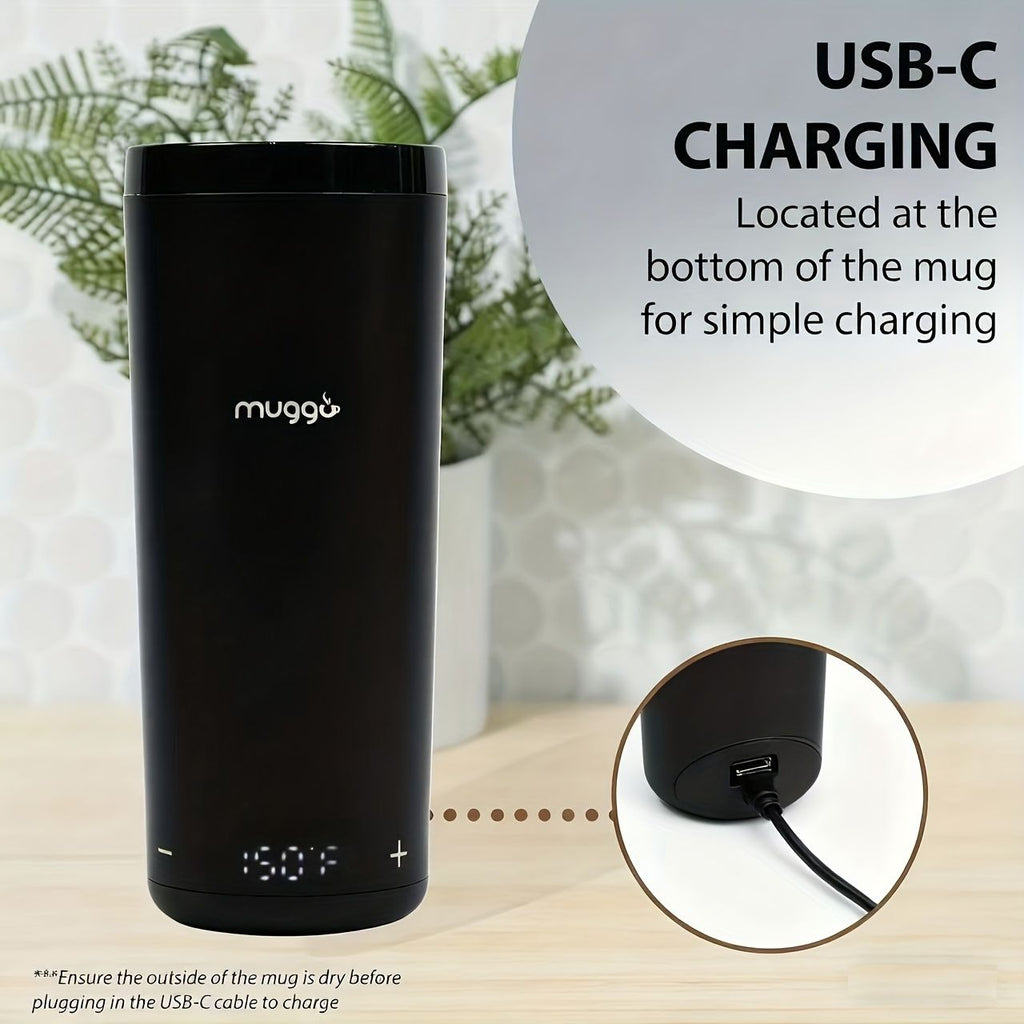 12 oz Rechargeable Electric Self-Heating Coffee Mug with Temperature Control