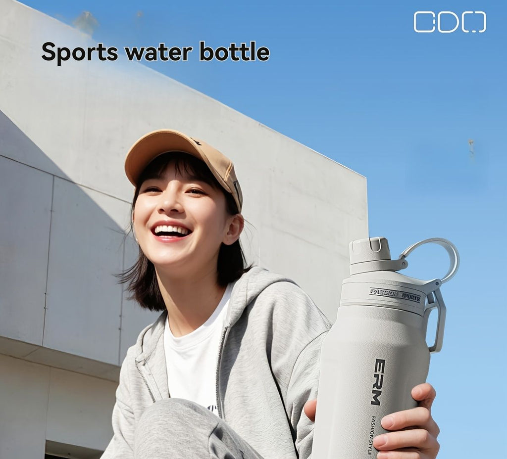 Insulated Stainless Steel Water Bottle with 2 in 1 Straw Spout