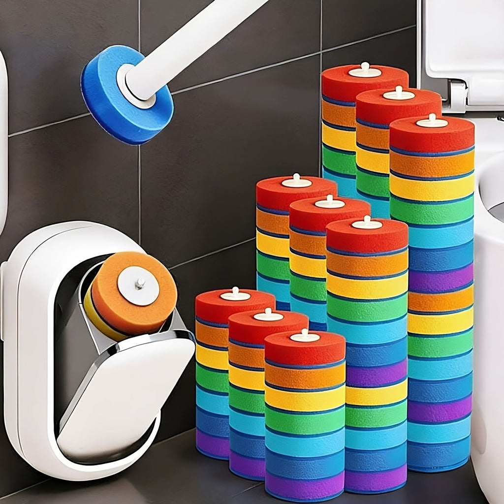 Automatic Toilet Brush Set with 28 Refill Heads