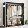 Portable Closet Storage Organizer Wardrobe Rack Shelf