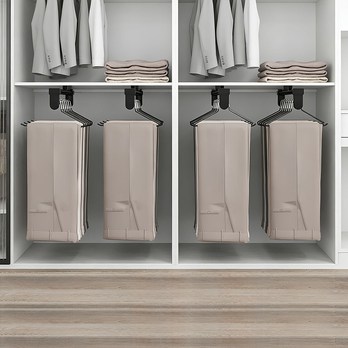 Telescopic Pull-Out Clothes Rack