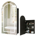 Modern Arched Medicine Cabinet with LED Light and Anti-Fog Mirror