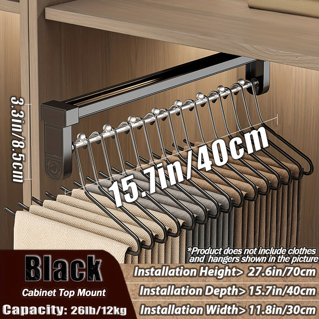 Telescopic Pull-Out Clothes Rack