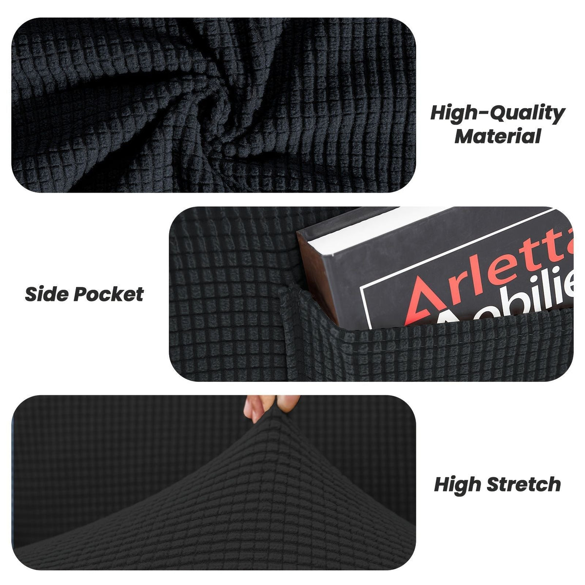 Recliner Sofa Cover Stretch Fleece Furniture Protector