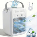 Portable LED Desktop Fan with Light