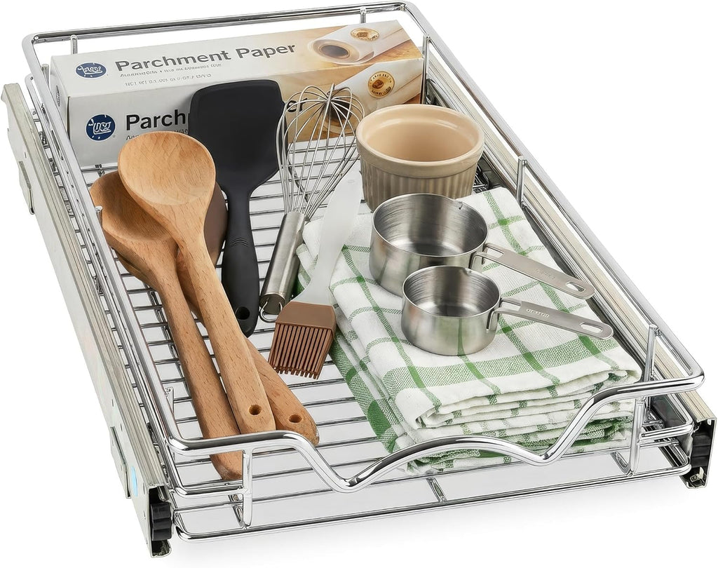 Pull-Out Cabinet Organizer Chrome