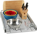 1-Tier Steel Pull-Out Cabinet Organizer Chrome