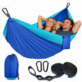 Parachute Nylon Double Camping Hammock with Tree Straps and Bag