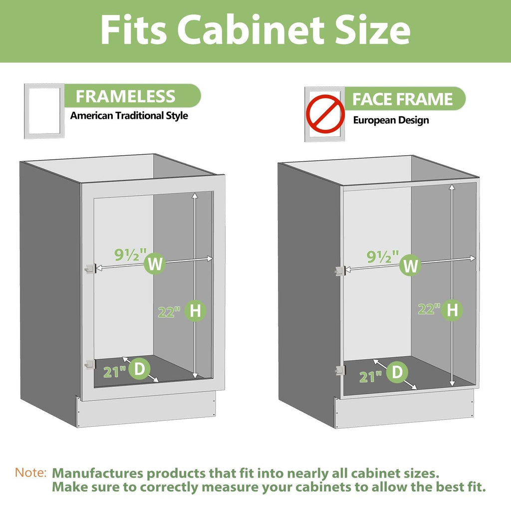 LOVMOR 3-Tier Iron Pull-Out Cabinet Organizer Chrome