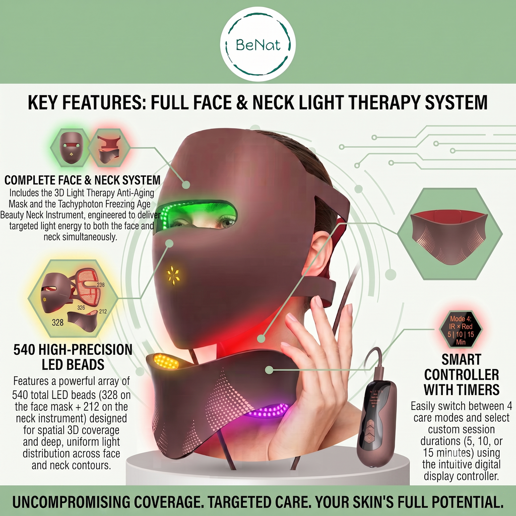 3D Phototherapy Anti-Aging Mask & Thermal Neck Sculpting System - product photo 4