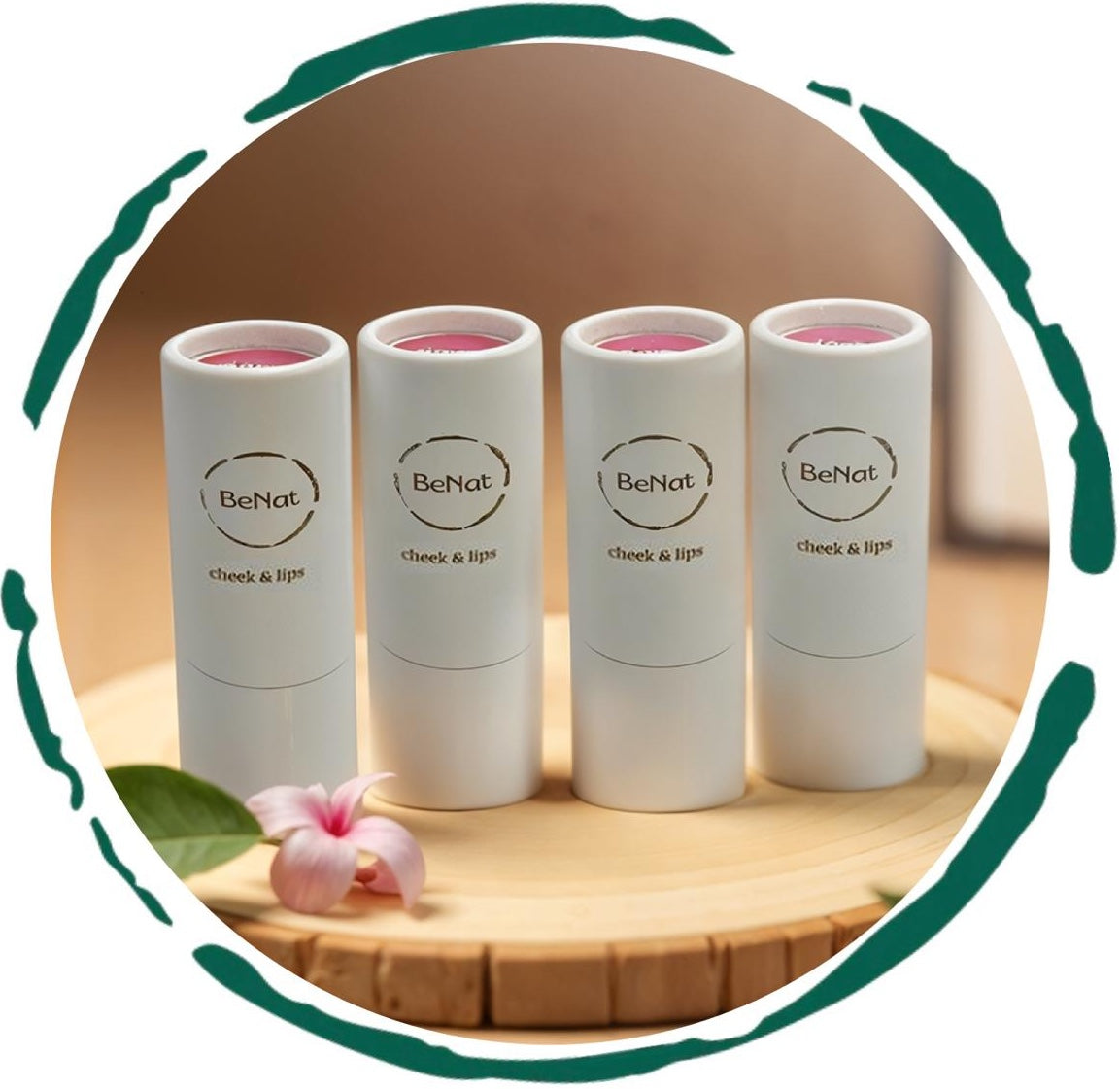 Lip & Cheek Bloom. 2 in 1 Natural Lipstick for Vibrant Color. - product photo 1