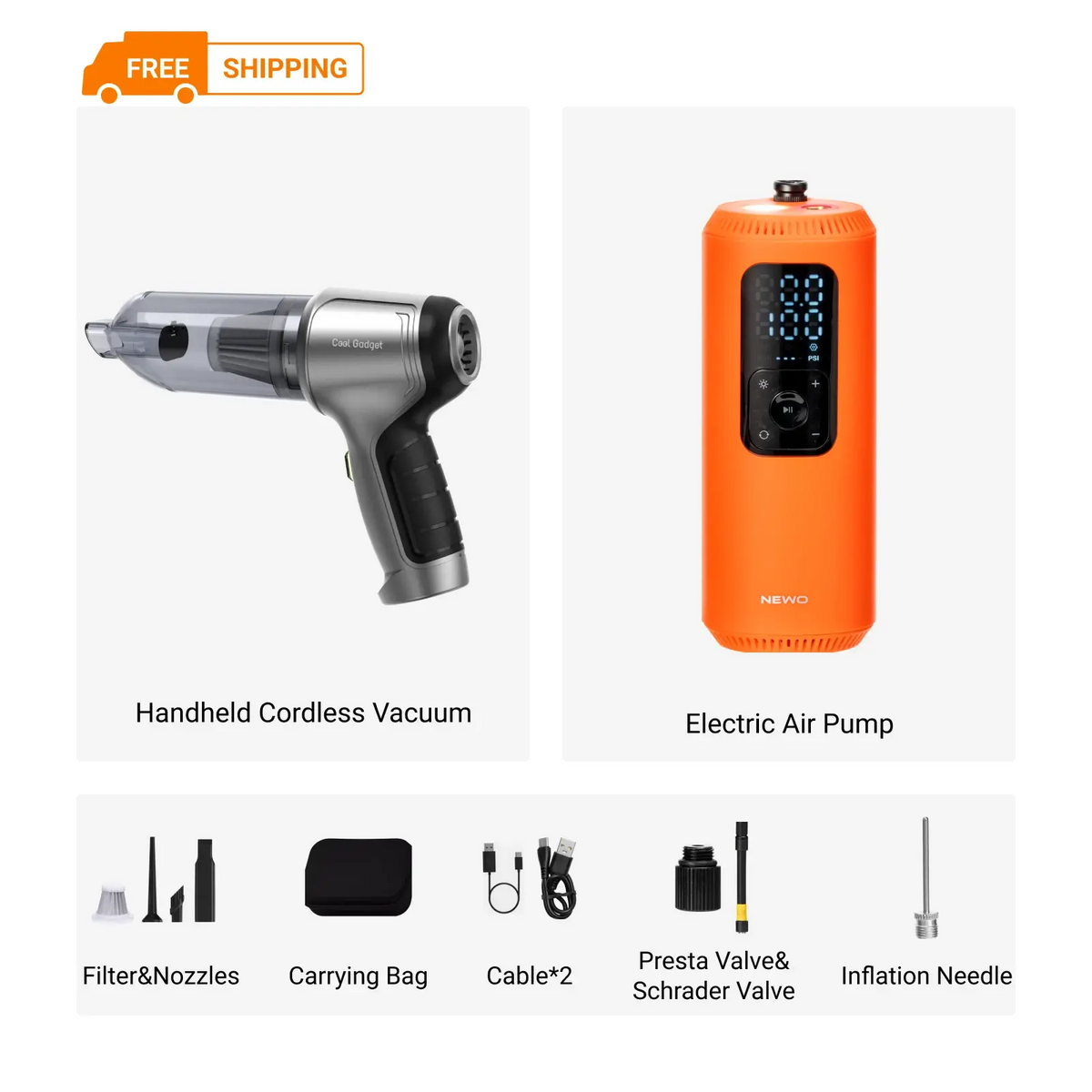 xCool Cordless Handheld Car Vacuum