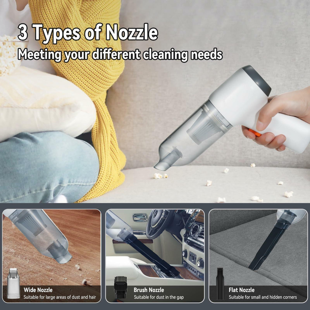 Aumotop Cordless Mini Vacuum Cleaner