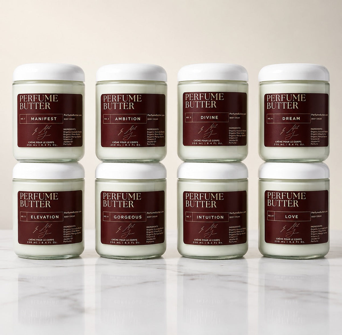 Luxury Perfume Body Butter – 8 Signature Scents