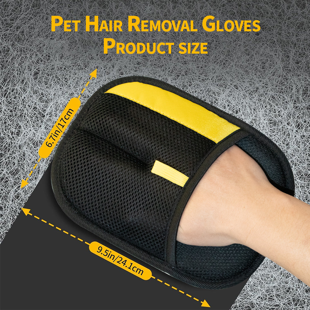Electrostatic pet hair cleaning mitt product view