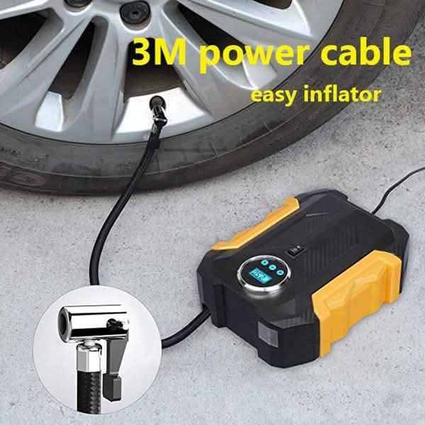 Portable Digital Tire Inflator – 12V Air Compressor with Auto Shutoff