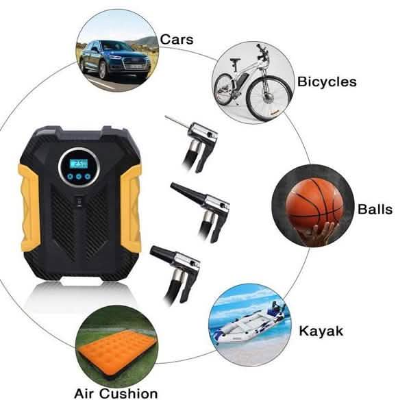 Portable Digital Tire Inflator – 12V Air Compressor with Auto Shutoff