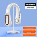 Rechargeable Bladeless Neck Fan – 5 Speeds & LED Display