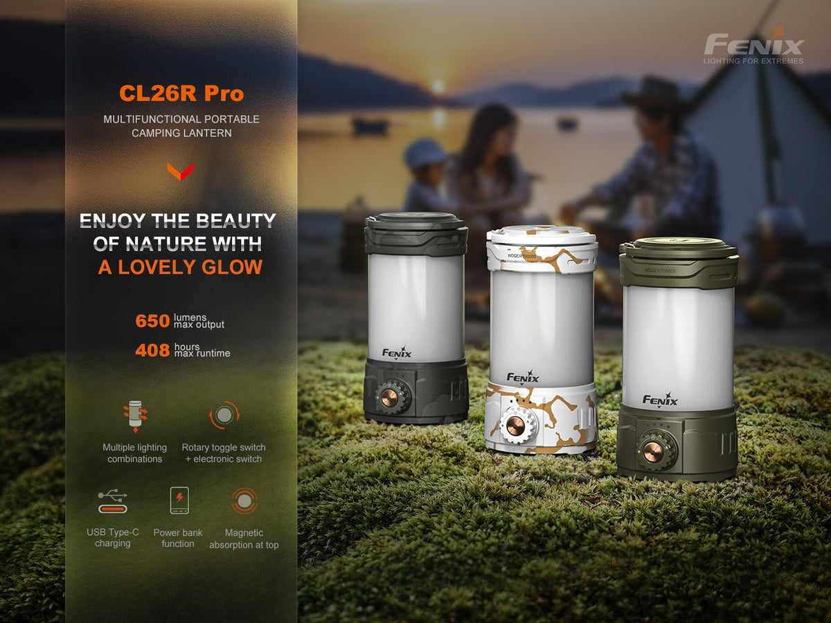 Fenix CL26R PRO Rechargeable Camping Lantern – 650 Lumens