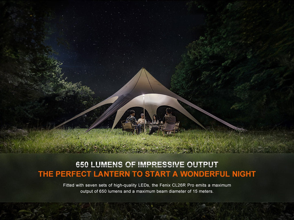Fenix CL26R PRO Rechargeable Camping Lantern – 650 Lumens