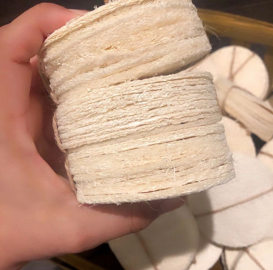 10-Pack Natural Loofah Pads - product photo 6