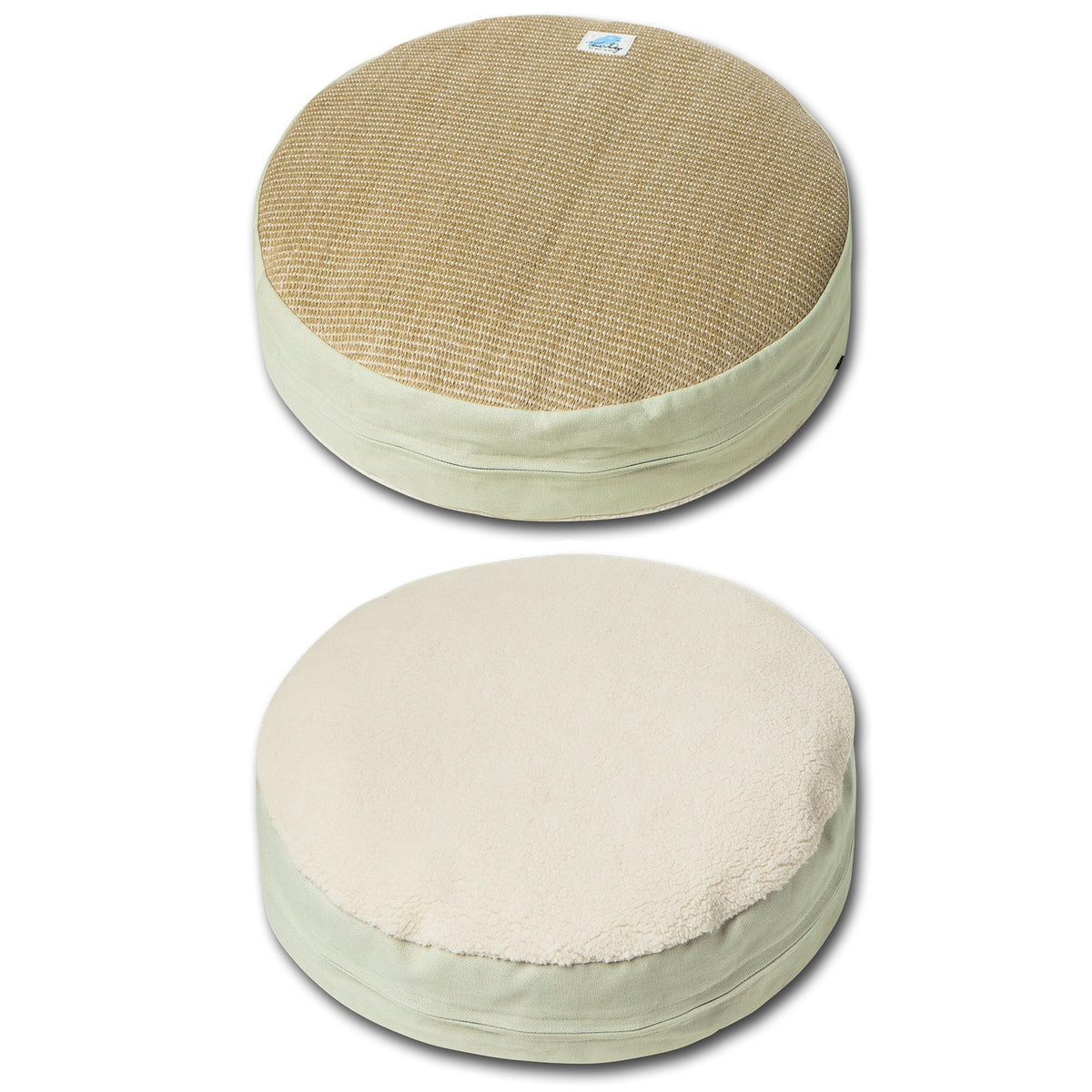 Touchcat 'Claw-ver Nest' Rounded Scratching Cat Bed with Teaser Toy