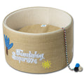 Touchcat 'Claw-ver Nest' Rounded Scratching Cat Bed with Teaser Toy