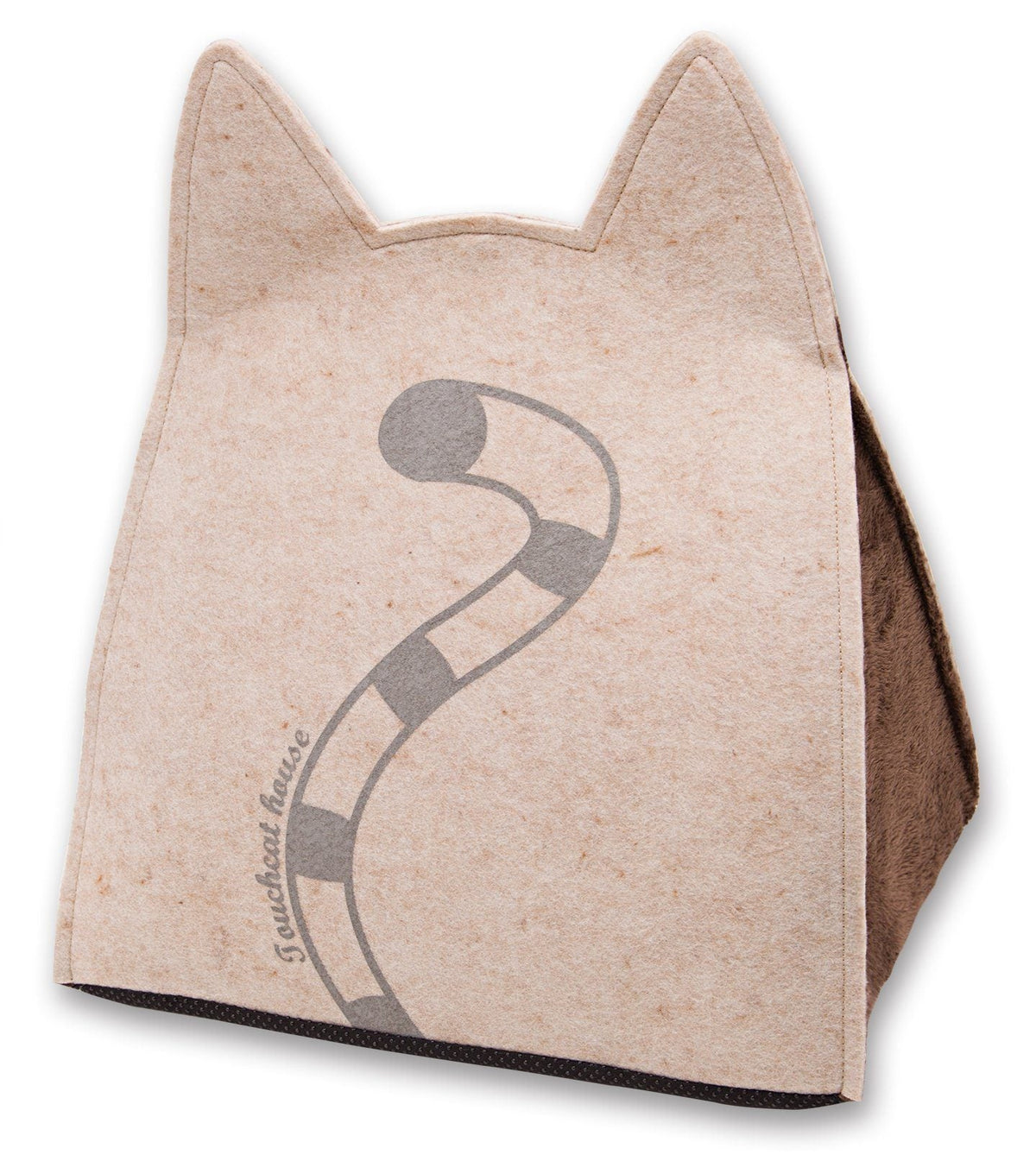 Touchcat 'Kitty Ears' Folding Cat Bed House with Hanging Teaser Toy