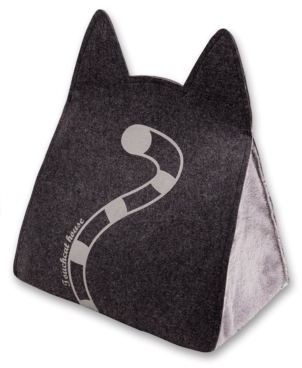 Touchcat 'Kitty Ears' Folding Cat Bed House with Hanging Teaser Toy