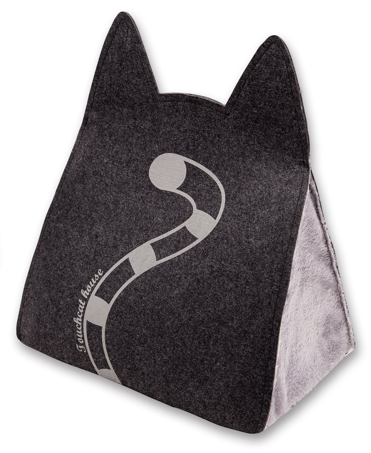 Touchcat 'Kitty Ears' Folding Cat Bed House with Hanging Teaser Toy