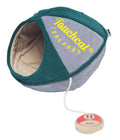 Touchcat 'Oval Saucer' Collapsible Cat Bed House with Teaser Toy