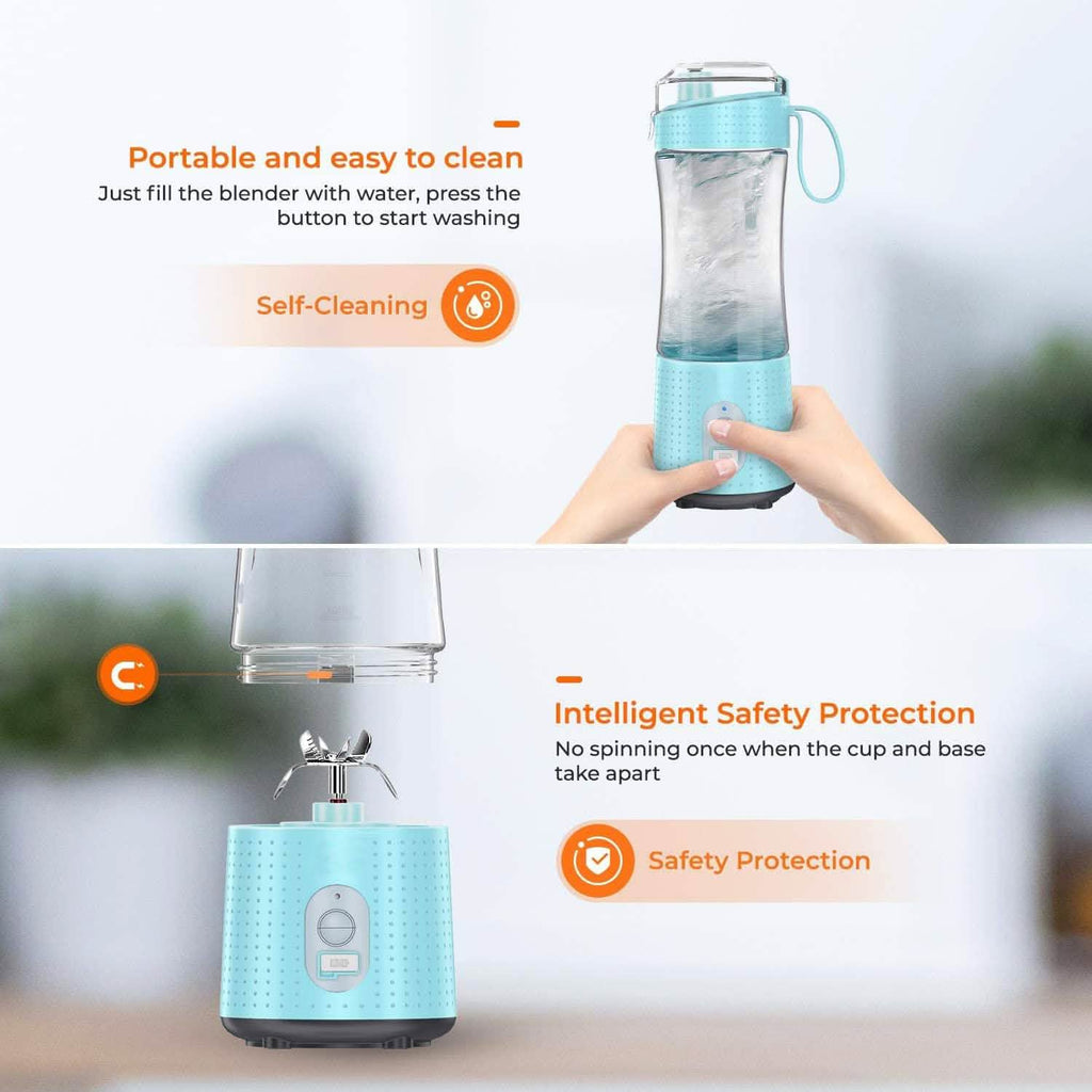 USB Rechargeable Portable Blender – 380ml Personal Smoothie Maker