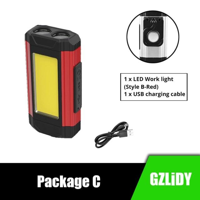 Rechargeable LED Work Light with Magnetic Base