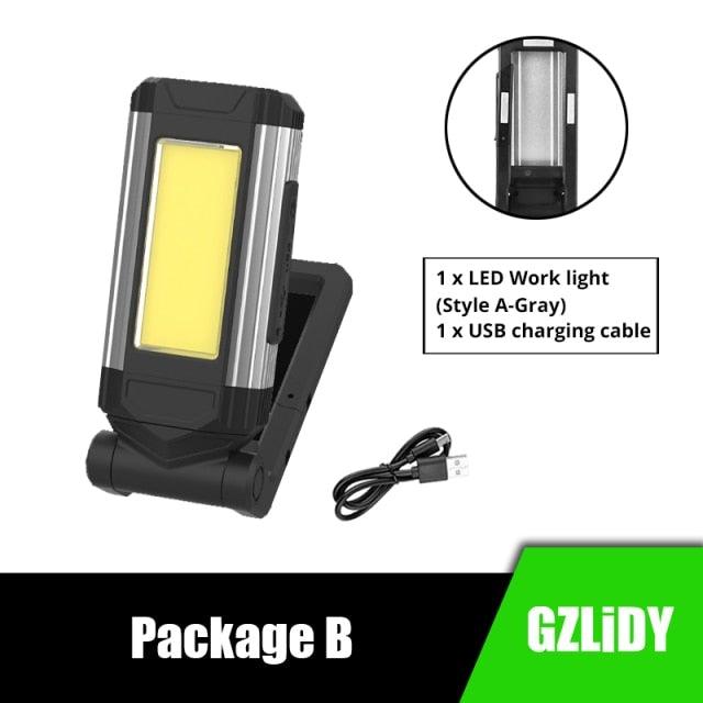 Rechargeable LED Work Light with Magnetic Base